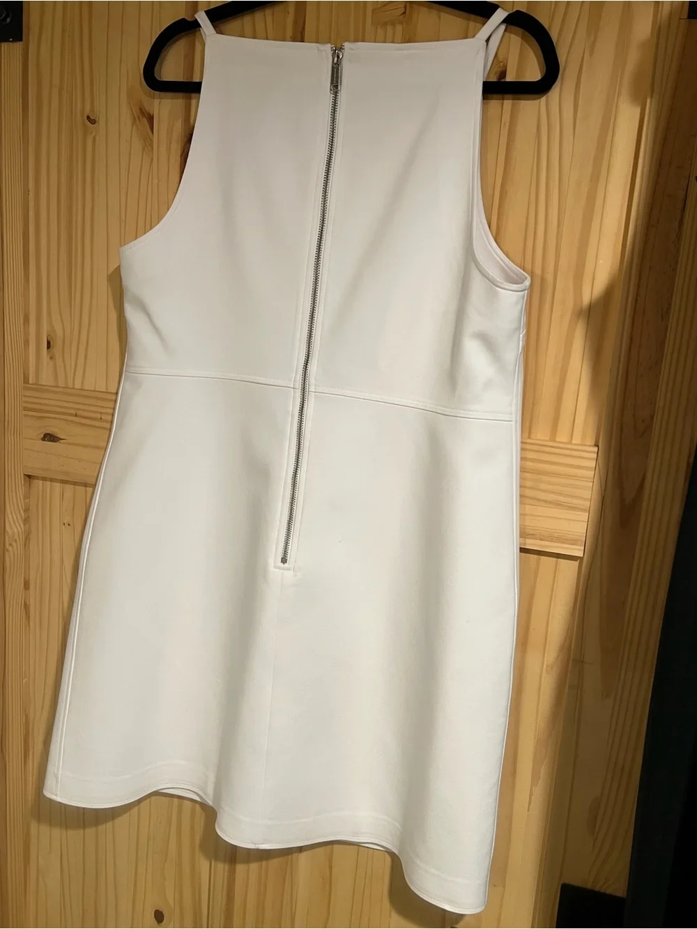 Michael Kors White Sleeveless Mini Shift Dress Size 14